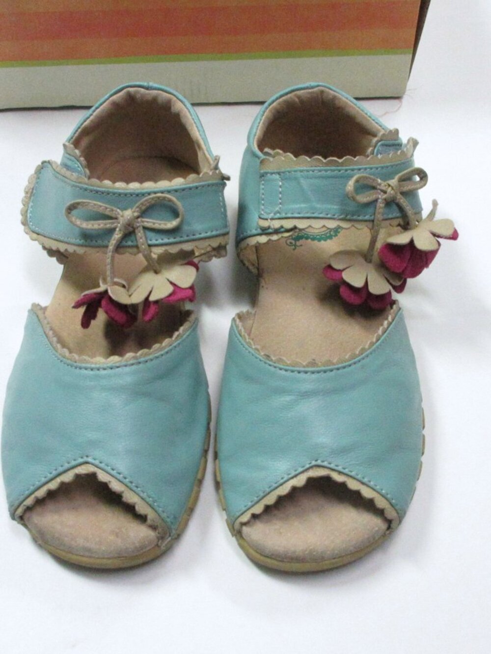 Livie and Luca Blue Merry Bell Blue Sandal Girl 1